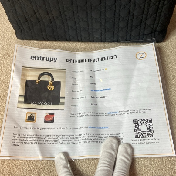 CHRISTIAN DIOR CANNAGE LADY DIOR BLACK AND GOLD - Picture 14 of 14